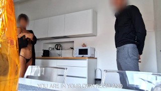 SERVICE ROOM ADVENTURE pt 1: GentlyPerv meets an exhibitionist slut flasher