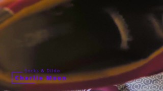 Socks FETISH & DILDO Fucked | Old clip | Charlie Moon