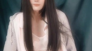男の娘オナニー Japanese crossdresser teasing
