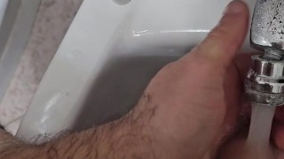 washing cock with tooth soap