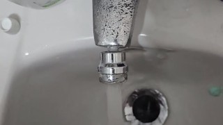 washing cock with tooth soap