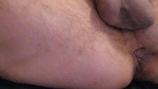 Hairy muscle bear lingering asshole for cumshot