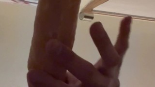 Hairy Assholed Teen Practice Dildo