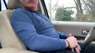 I part my car and jerk-off in public and cum. I talk a little bit. Full, unedited, new version.