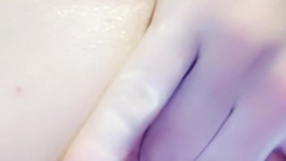 Fingering my tight pink man pussy