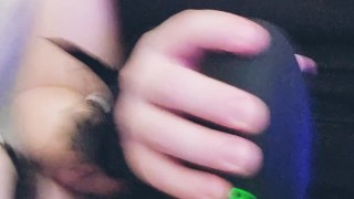 Cat femboy tries to not cum