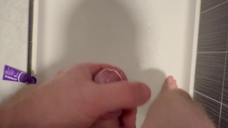 Shower masturbation