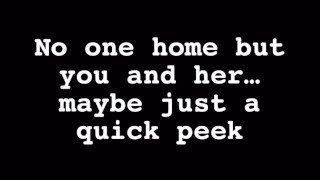 Catching sexy bbw mommy in the shower and peeking