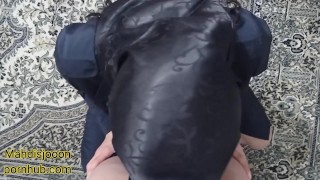 مرضیه خانم خدمتکار خونم داشت نظافت میکرد مخشو زدم تا برام ساک بزنه آب کیرمو قورت داد (پر از مکالمه)