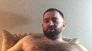 Cumming on my thick cock