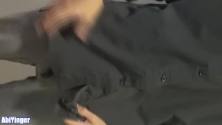 Man Loves To hide his diaper under his Work Uniform