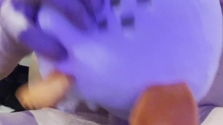 Chicken plushy gets pussy destroyed