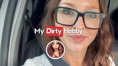 MyDirtyHobby - Horny babe sucks cock in public