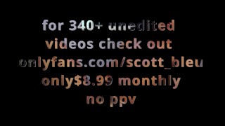 big dick twink scott bleu jerks his dick and cums live