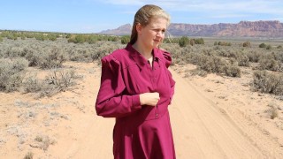 Hot FLDS Women Takes Dress Off & Masturbates In Public | Hot Babe In Prairie Dress