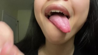 JOI Asian Cum Dumpster Begs For You To Stroke Your Cock And Nut In Her Mouth | Hinasmooth