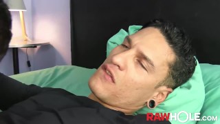 RAWHOLE Latino Jock Tito Rey Fucks Tiago Santana After BJ