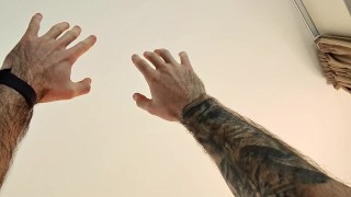 Straight guy body swaps with muscular hairy gay guy