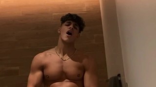 HOT FITNESS MALE JERK OFF VIDEO! ROLEPLAY ENDING WITH A MASSIVE CUMSHOT