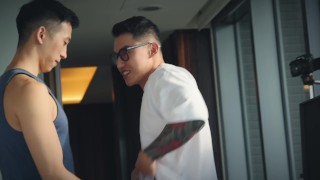 Straight Asian daddy fucks Tyler Wu  hard
