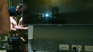 Anonymous stud worships Sam Brownell's big cock!