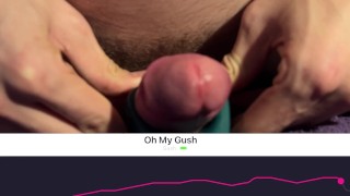 Moaning and cumming hard with lovense gush