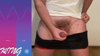 Huge hands free postate orgasm cumshot in underwear