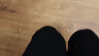 He scared me, so I kicked him in the balls!