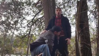 Risky Riverside Blowjob