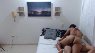 Convince my sexy friend to try pussy for the first time.