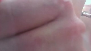 Getting myself clean but the camera falls