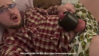 Auto Stroker makes me cum on my own face