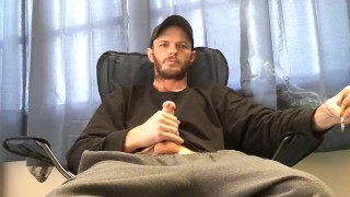 Big dick and good weed + cumshot ( smoke and stroke )