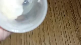 Frozen collected cum from strangers