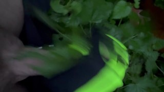CBT | Cumming using netles during run in woods