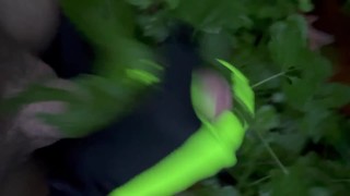 CBT | Cumming using netles during run in woods