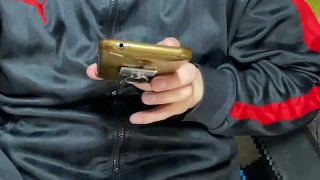 射精したらジャージに精子が付いちゃったよｗ