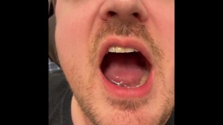 I gargle and savor the taste of my sperm