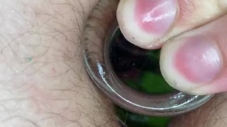 Sealing green and blue away with my glass plug