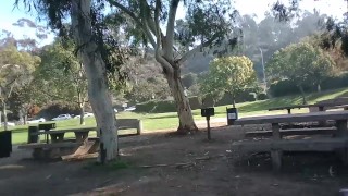 Naked, horny and RISKY exhibitionist jerking off in direct sight of traffic