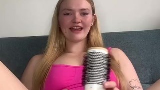 Cum countdown JOI with horny blonde