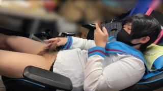 JKの制服を着てするオナニーは興奮しちゃうょ、、