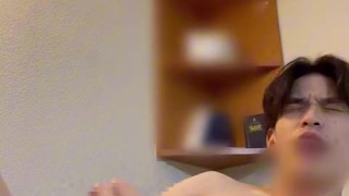 【ウケ風】韓国風細マッチョイケメンが責められてるのを再現してみた 巨根 ノンケ ゲイ