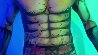 Wolverine swinging his uncut hairy dick