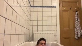 Boy vapes and strokes