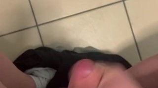 Big boy makes mess on bathroom floor!!!