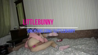 Femboy's hole stuffied with underwear