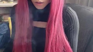 Adorable Alt Girl smoking a cig(full vid on my 0nlyfans/ManyVids)