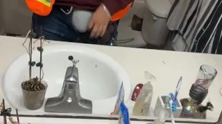 Jerking off before Work