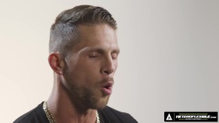 HETEROFLEXIBLE - How Men Orgasm With Muscular Hunk Roman Todd! WATCH HIM JERK OFF! FULL SCENE